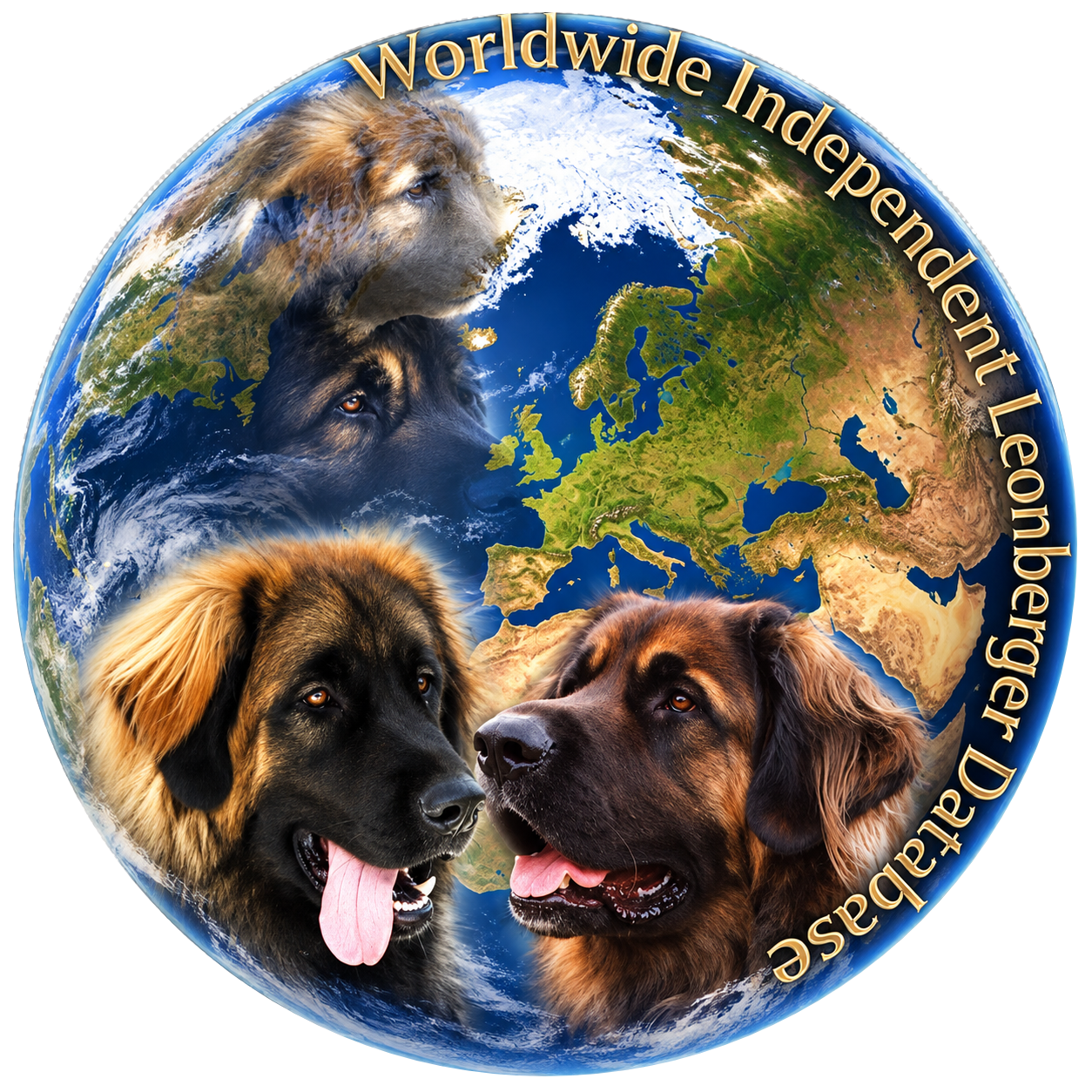 Worldwide Independent Leonberger Database : globe terrestre et Leonbergers